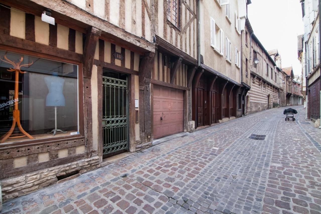 Appartement Charmant A Troyes Avec Jardin Cloture 50 M² Bagian luar foto